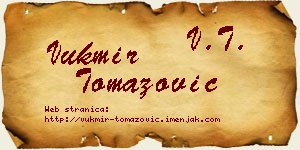 Vukmir Tomazović vizit kartica